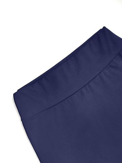Women High Waist Midi Skirt A line Flowy Hem Elastic Waist Soft Fabric Ideal for Casual Gatherings Work Meetings Daily Outings