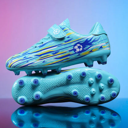 Kids Youth Soccer Shoes Boys Girls Football Cleats TF FG Training Sneakers Non-Slip Grass Artificial Grass Sport Boots