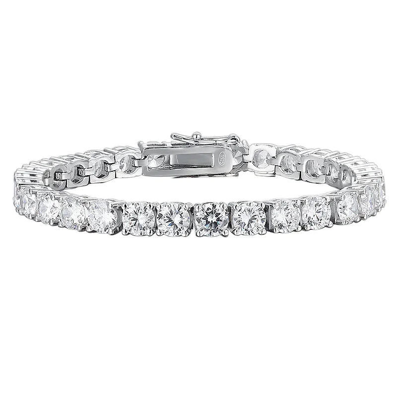 5mm Moissanite Tennis Bracelet Necklace For Women 925 Sterling Silver D VVS1 Lab Diamond with GRA Certificate Jewelry