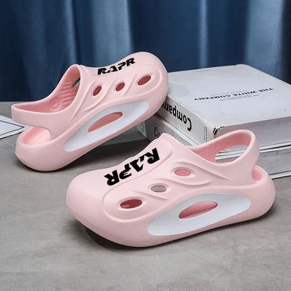 Summer New Children's Shoes Beach Anti-slip Breathable Boy Sandals Fashion Soft Home Children's Sports Shoes 6-12 Years
