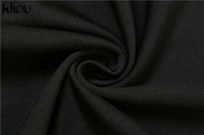 Casual Women 2 Piece Set Classic Tracksuits Solid Long Sleeve Zip-up Hood Tops+Slim Elastic Pants Sporty Concise Outfits