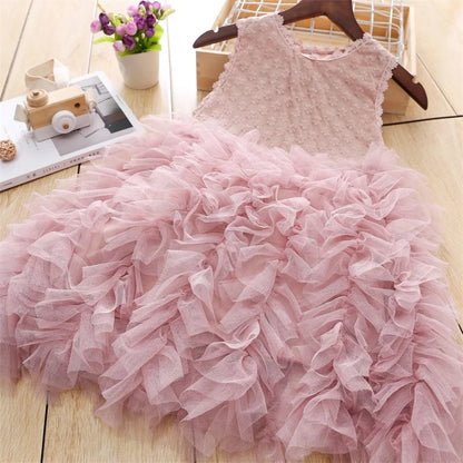 Princess Skirt for Girls Summer 2024 New Cake Skirt for Children Baby Fashion Cute Sweet Kids Dresses for Girls Girl Clothes