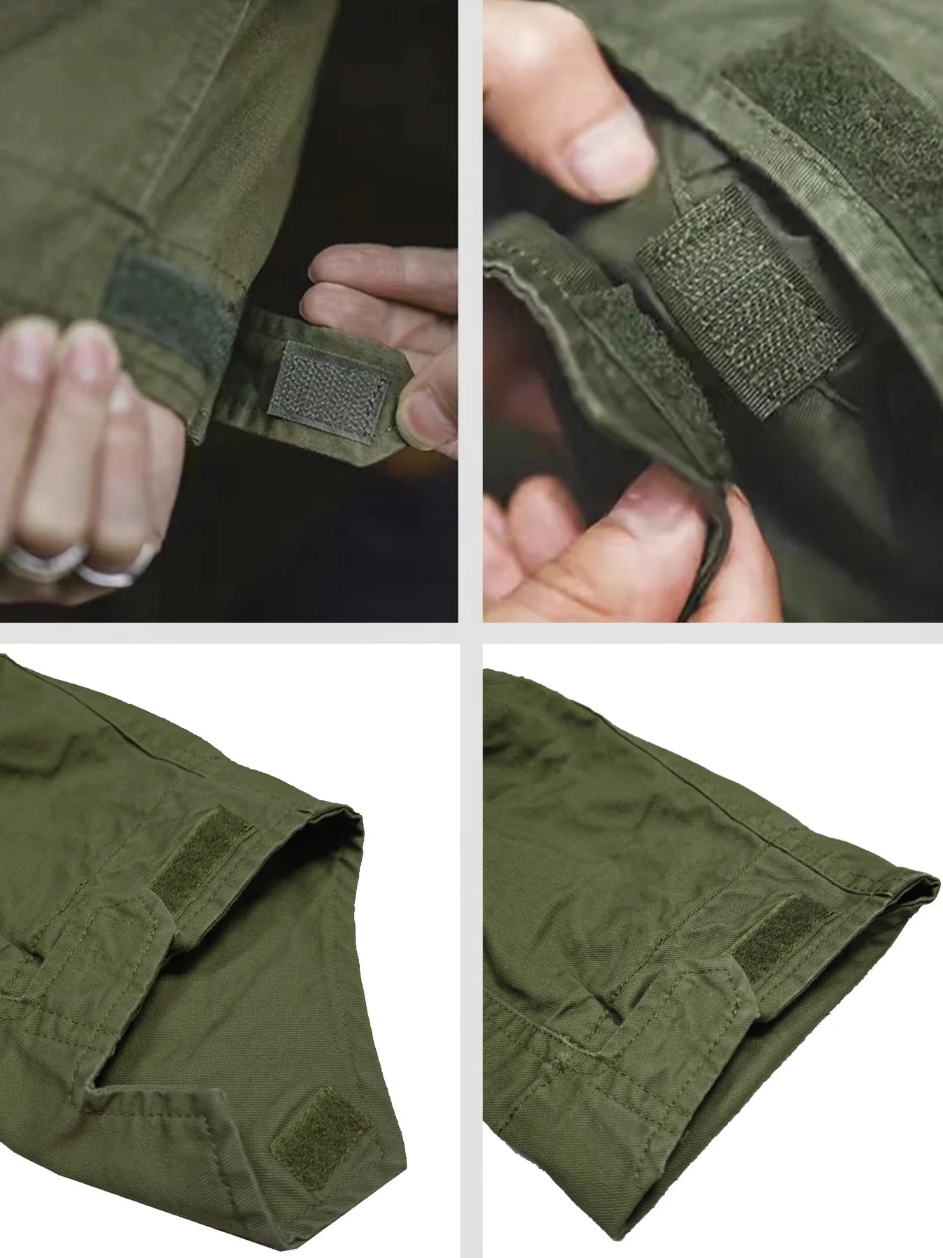 Field Jacket, Men's Military Jacket, Retro Multi Pocket Collar Zipper Jacket, 100% Cotton