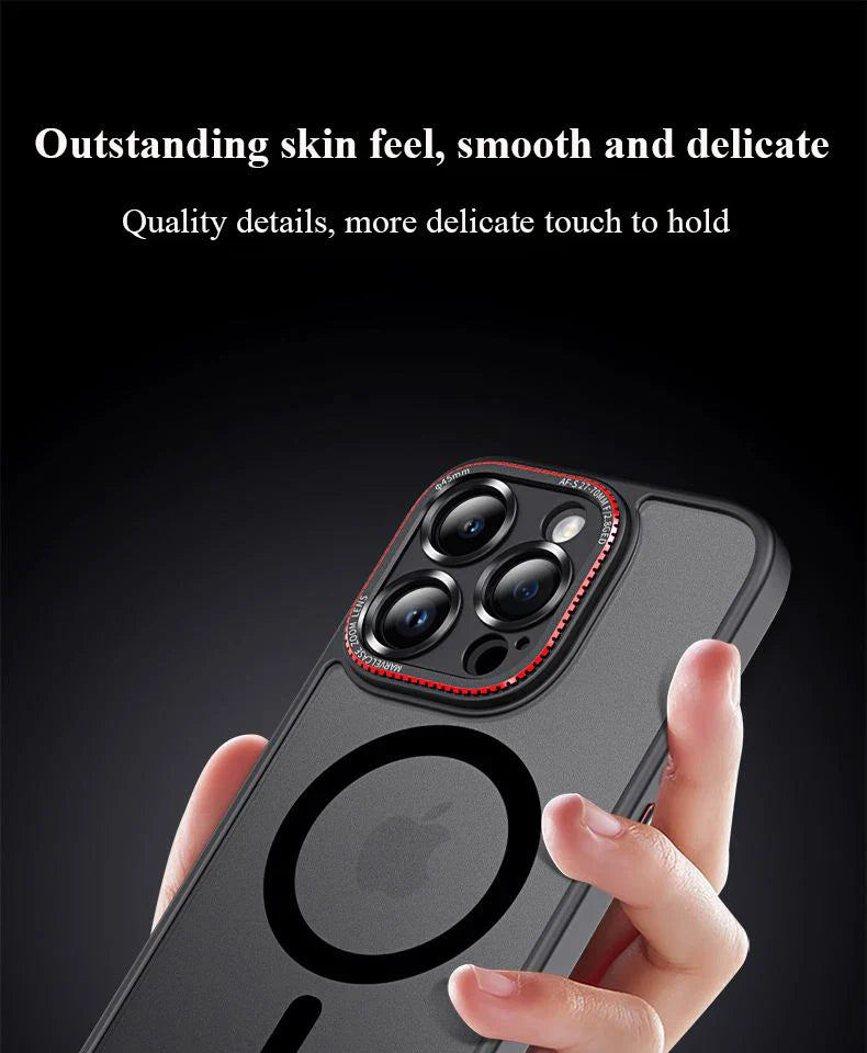 Matte Bumper Magnetic Clear Case For iPhone 15 14 13 12 Pro Max Plus Magsafe Wireless Charge Full Lens Protection Cover