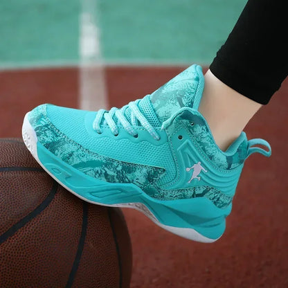 Basketball Shoes for Kids Sneakers New Boys Brand Thick Sole Non-slip Children Sports Shoes Child Boy Basket Trainer Shoes