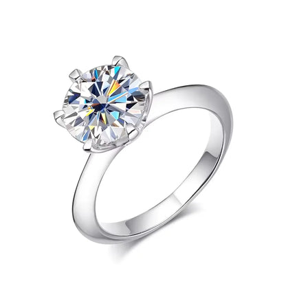 Original 925 Sterling Silver Ring Moissanite Diamonds with Certificate Fine Jewelry Wedding Engagement Rings for Women