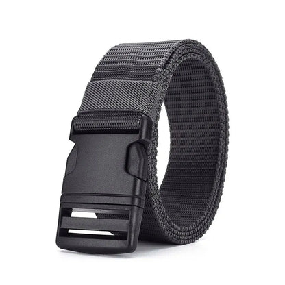 Men's Belt Without Metal Plastic Buckle Belt High Quality Canvas For Nylon Belt Tactical Belt Outdoor Woven Belt Neutral Belts