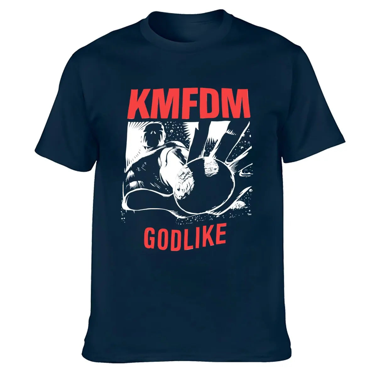 1990 KMFDM Godlike Cotton Black Unisex T-shirt S-5XL Men Women VM7344