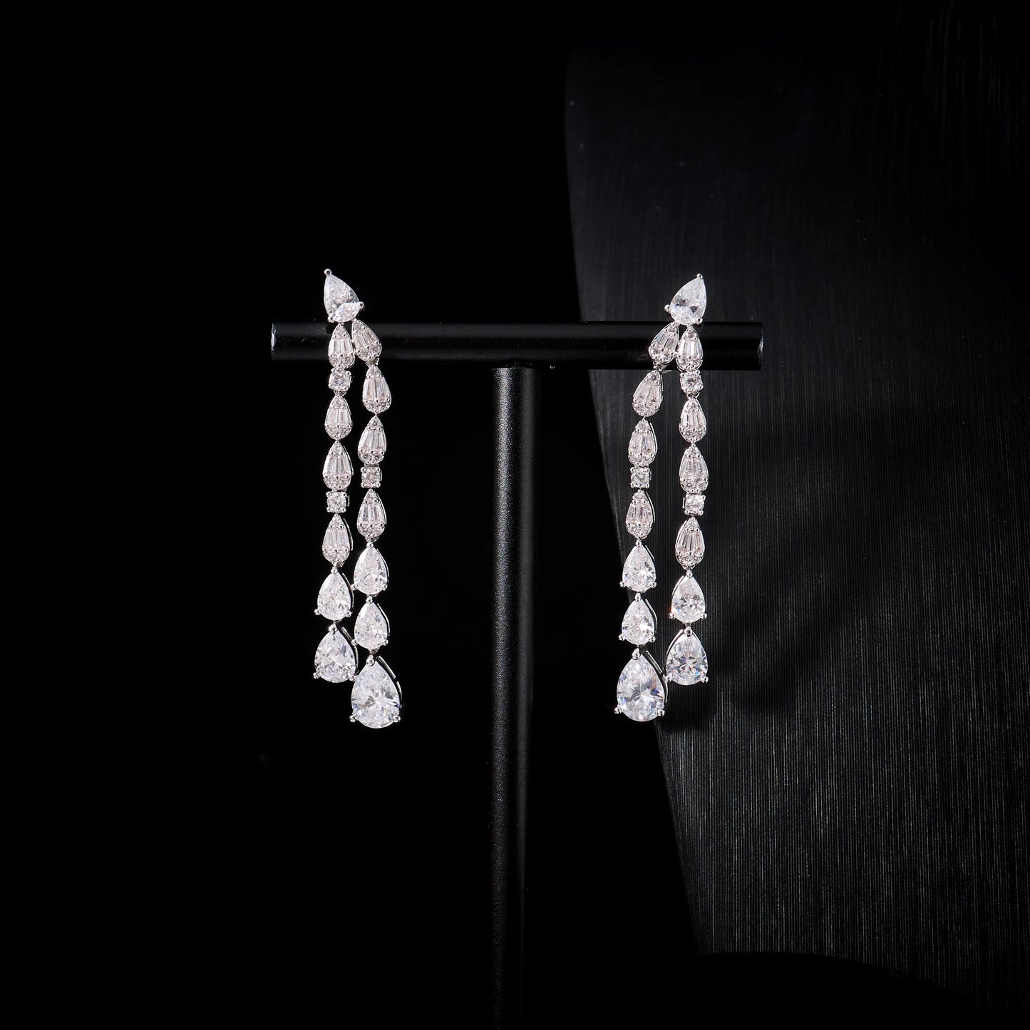 Women's Cubic Zircon Necklace Set Elegant Bridal Wedding Jewelry Accessory 00121