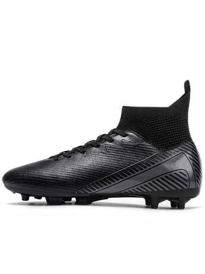 Breathable AG FG football shoes PU Fabric Mesh Upper TPU Wear-resistant Sole Non-slip Design For Kids Youth Daily Play