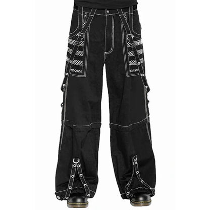 Punk Style Y2k Wid Leg Denim Pants E-girl Gothic Loose Trousers Cyber Grunge Cargo Pants Harajuku High Waist Baggy Jeans Women