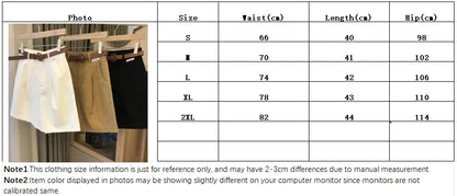 New Wide Leg Shorts for Women Summer Thin Cotton A Line Short Pants Office Lady Classic Loose Casual Zipper Women‘s Shorts