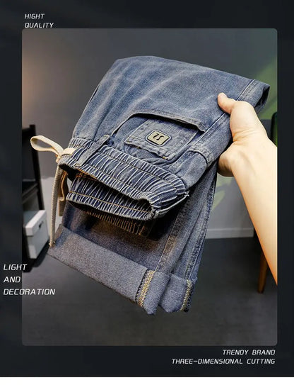 Calça Jeans Masculina Solta Reta 2026 Novo Estilo Casual Confortável Calça Jeans Masculina Moderna Moda Masculina