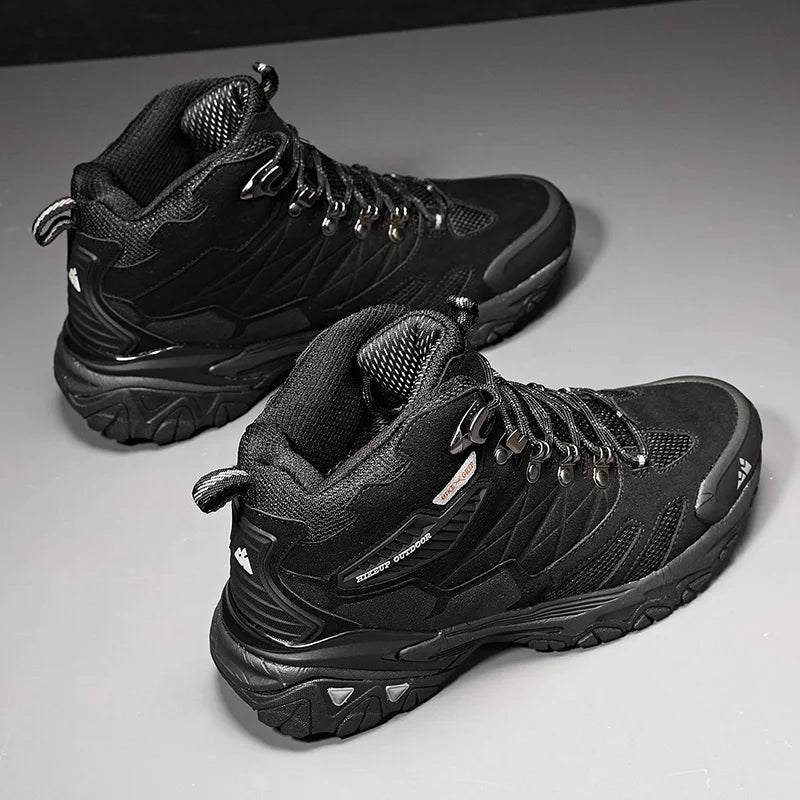 Hiking Boot Men Outdoor Boots Suede High Top Trekking Sport Men Shoes Rainproof Tactical Combat Military Boots