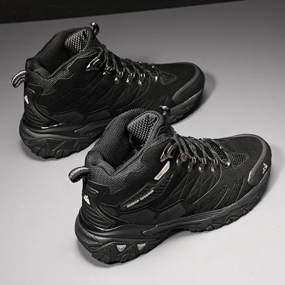 Hiking Boot Men Outdoor Boots Suede High Top Trekking Sport Men Shoes Rainproof Tactical Combat Military Boots