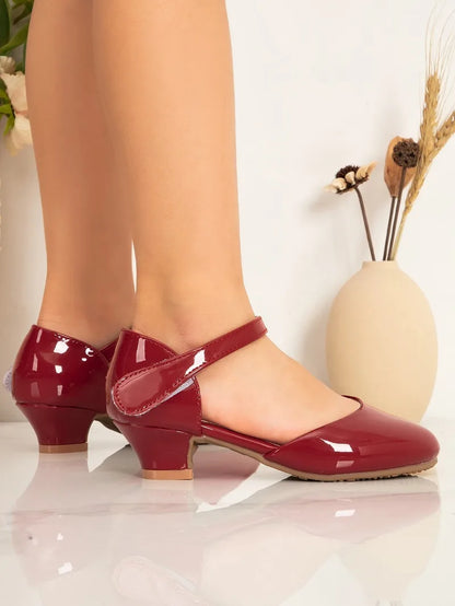 New Elegant Kids High Heels Fashion Stage Performance Princess Shoes for Girls Sweet Versatile Children Fashion Causal Sandals