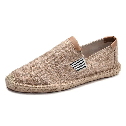 Mens Shoes Casual Male Breathable Canvas Shoes Men Chinese Fashion Soft Slip On Espadrilles For Men Loafers Driving Shoes