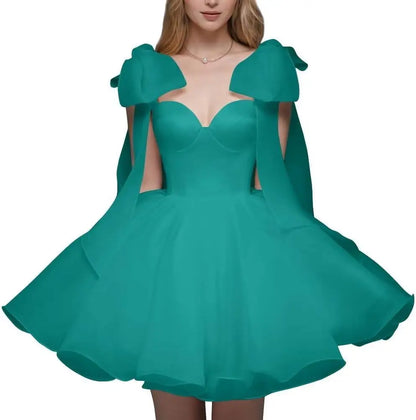 Short Wedding Dresses for Bride Organza Sweetheart 2026 Ball Gown for Women Puffy Homecoming Dresses Party Evening Dresses