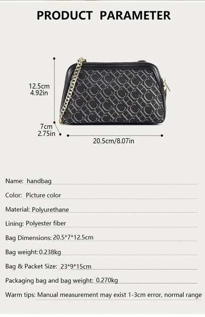 Chain Shoulder Bag Light Luxury Chain Suede Fashion Retro Crossbody Designer New Classic Crossbody Bag