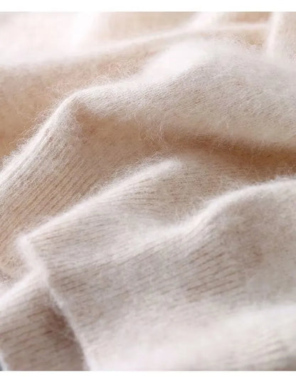 Men's Sweater Pullover Short Sleeved Summer Mink Knit Sweater Loose Round Neck Solid Color Half Sleeved Simple T-Shirt Casualtop