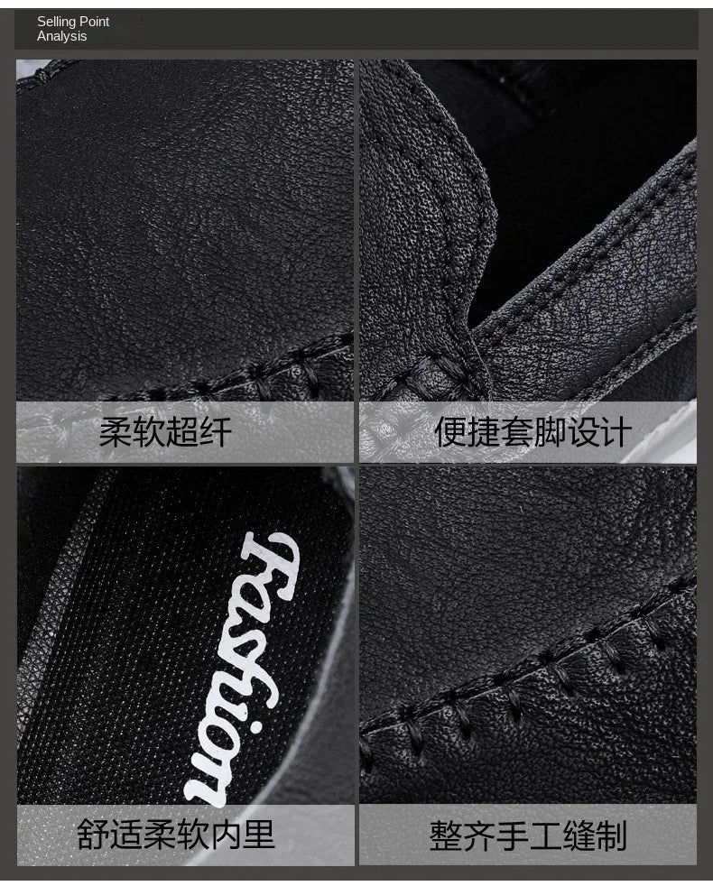 2025 shoes men's lazy one-pedal spot solid color men's shoes summer men shoes British cross-border large-size casual