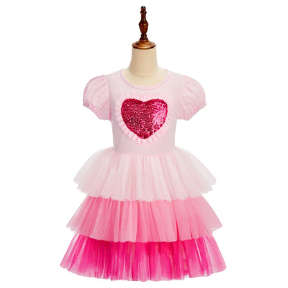2026 Kids Birthday Party Costume Summer Dresses Child Sleeping Beauty Girls Princess Dress Up Christmas Cute Baby Girl Clothes