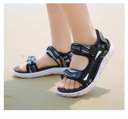 Fashion Kids Walking Sandals Boys Shoes Soft Sole Non-slip Outdoor Summer Children's Beach Water Shoes
