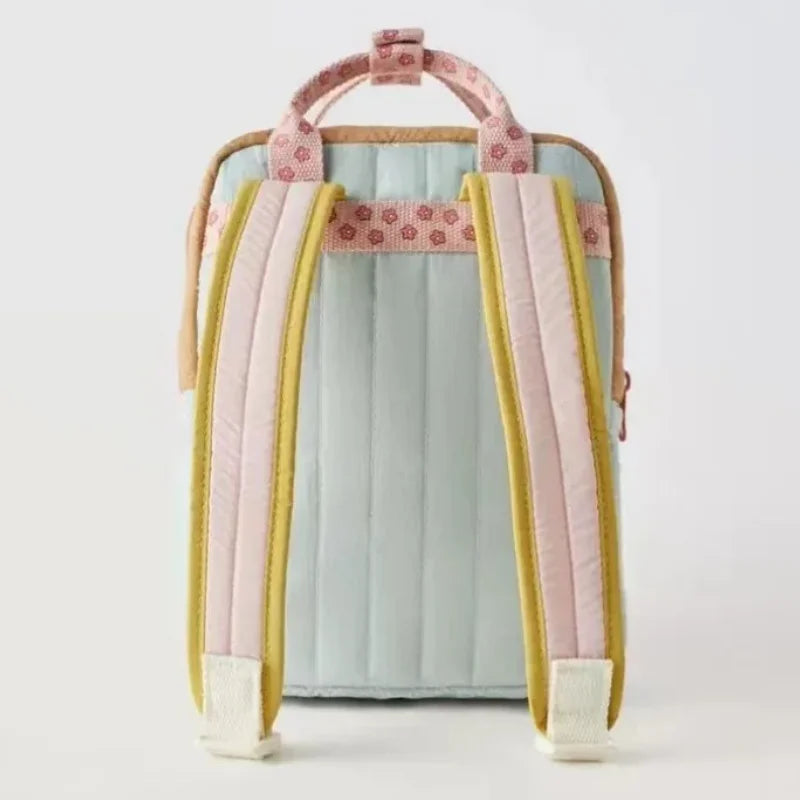 New Lightweight Children's Backpack Shopping Children's Cute Sunflower Pendant with Colorful Small School Bag