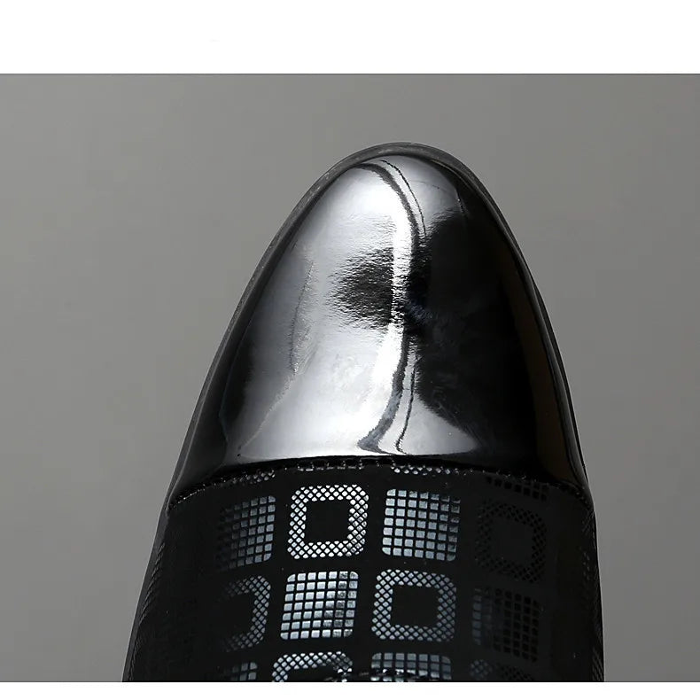 Men's High-heeled Leather Shoes Fashion Red Wedding Dresses Shoes For Men Luxury Formal Shoes Man zapatos de vestir