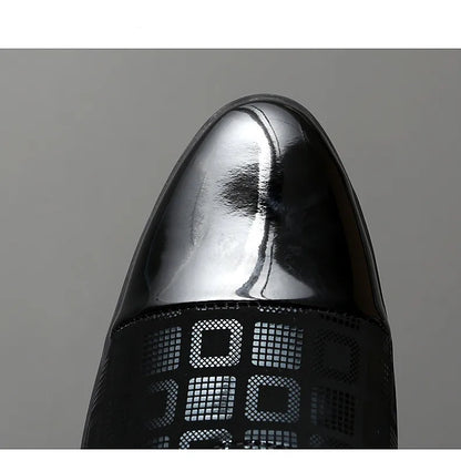 Men's High-heeled Leather Shoes Fashion Red Wedding Dresses Shoes For Men Luxury Formal Shoes Man zapatos de vestir