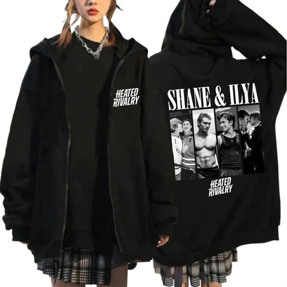 Heated Rivalry Shane Hollander‌ Ilya Rozanov Hollanov 24 81 Merch Zipper Hoodies Men Women Zip Up Sweatshirts Long Sleeve Jacket
