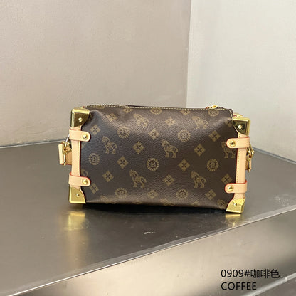 2025 Coffee Brown Crossbody Bag for Women - 可调节 Strap Shoulder Purse, Stylish Underarm Handbag, Lightweight Small Casual S