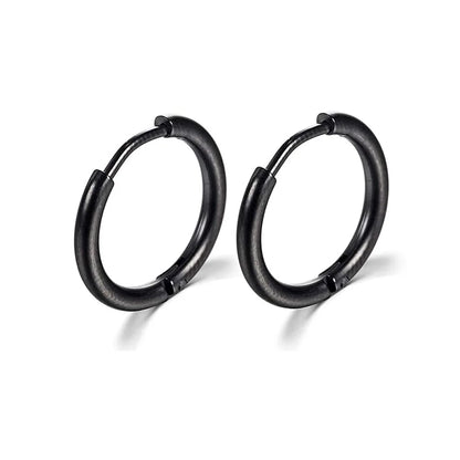 2022 New Simple Stainless Steel Small Hoop Earrings for Women Men Cartilage Ear Piercing Jewelry Pendientes Hombre Mujer