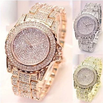 Fashion Crystal Full Steel Women Watches Ladies Wristwatch Quartz Woman