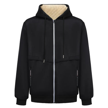 Men's Hoodie Full Zip Hoodie Fleece Jacket Plain Sports & Outdoor Daily Holiday Vintage Streetwear Casual Winter