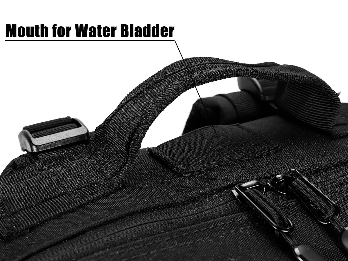 45L/35L/25L Tactical Backpack for Men and Women Waterproof Athlete Gym Outdoor Bag Travel Hiking Rucksack with Bottle Holder
