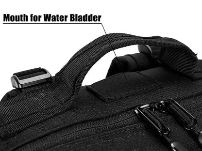 45L/35L/25L Tactical Backpack for Men and Women Waterproof Athlete Gym Outdoor Bag Travel Hiking Rucksack with Bottle Holder