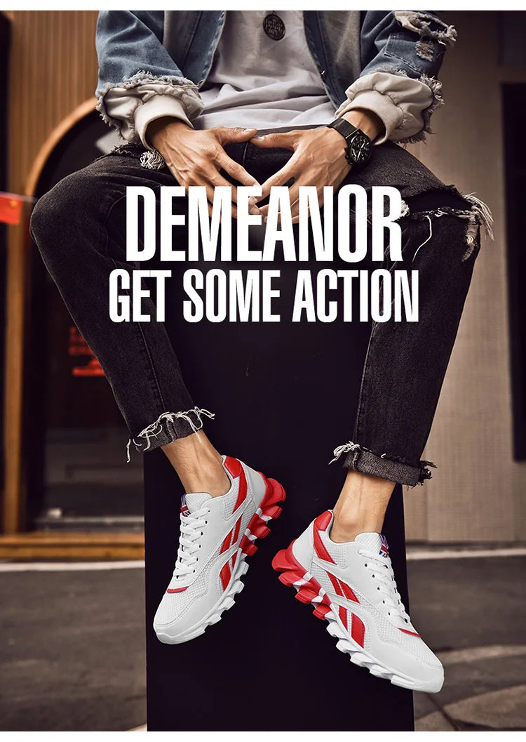 Men's and women's running shoes breathable casual sneakers anti-slip vibration comfortable walking shoes 36-48