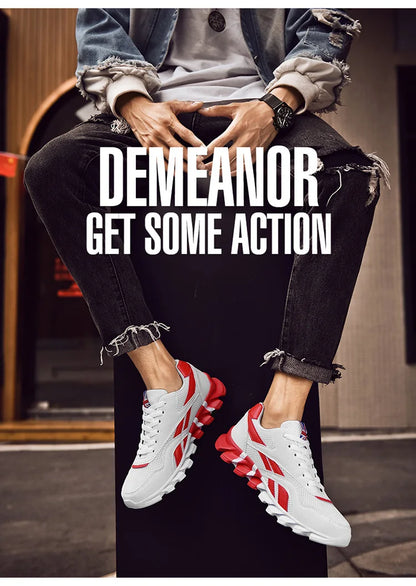Men's and women's running shoes breathable casual sneakers anti-slip vibration comfortable walking shoes 36-48