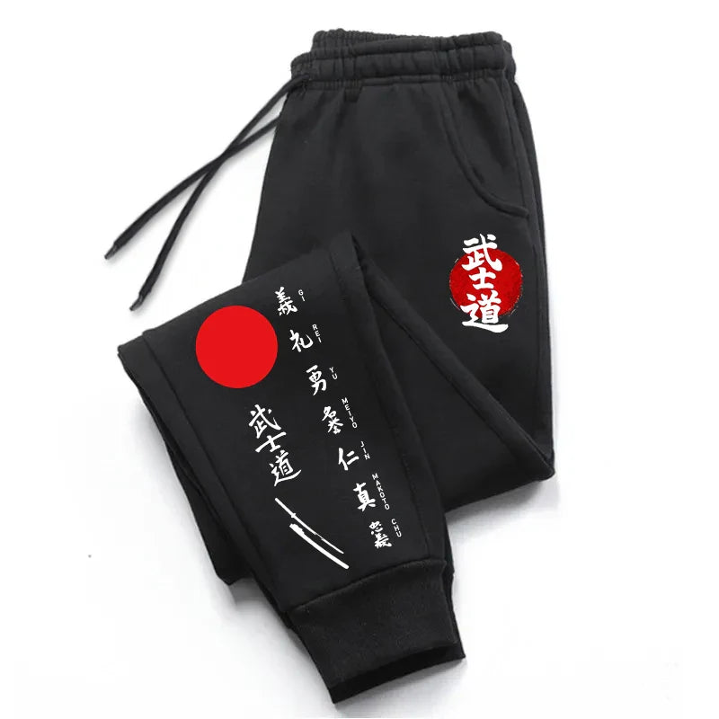 Printed Sweatpants All Season Male Daily Casual Sports Jogging Pants 2025 Japanese Harajuku Style Trousers Men's Clothes