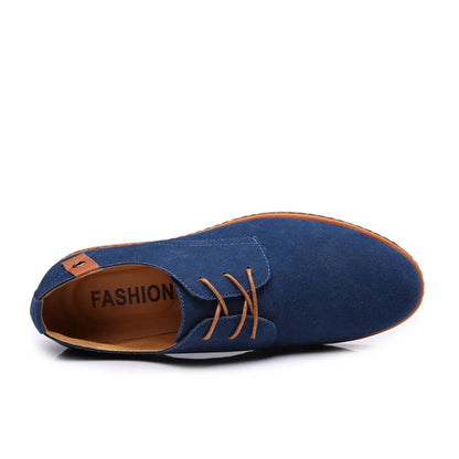 Men's Spring Suede Casual Oxfords Shoes Breathable Comfort Matte Finish Business Shoes Classic Sneakers Footwear Dress Shoes