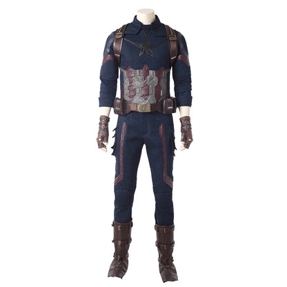Infinity War Superhero Captain Steve Rogers Cosplay Costume Men Outfit for Adult Men Halloween Uniforms