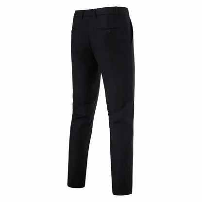 Suit Men's (Blazer+ Vest + Trousers) Fashionable Business Solid-color Wedding British-style Workwear, Casual Performance Suit