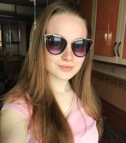 Retro Cateye Sunglasses for Women Polarized Vintage Classic Eyewear UV400 Protection