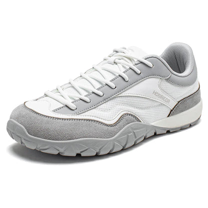 Wide Width Hiking Shoes Unisex Trekking Trail Running Sneakers Retro Non Slip Lace-Up Walking Shoes