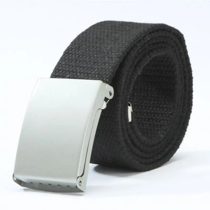 Men's Belt Fashion New Unisex Trousers Belt Women's Belt Canvas Belt Breathable Outdoor Tactical For Jeans Adjustable Waist Belt