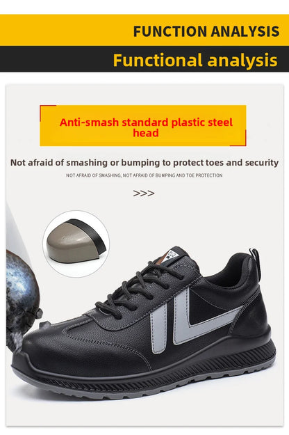 Four Season Anti Smashing and Anti Stabbing Insulated Electrician Protective Shoes with Oil Resistant Steel Toe Caps