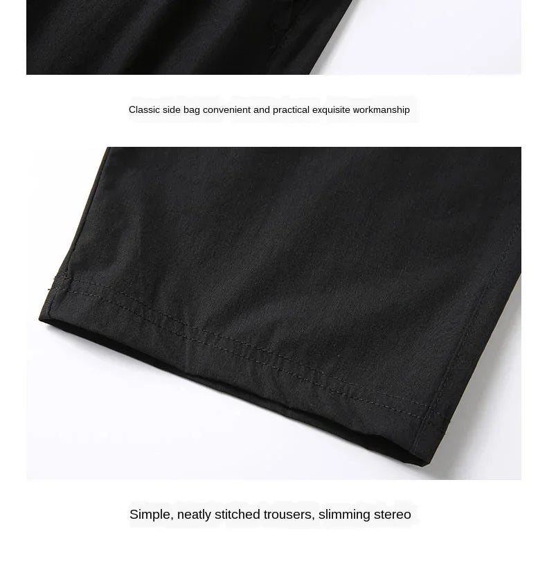 3/4 Length Men's Shorts Quick Drying Ice Silk Summer Breeches Male Long Calf Bermuda Board Beach Elastic Big Size Nylon Stretch
