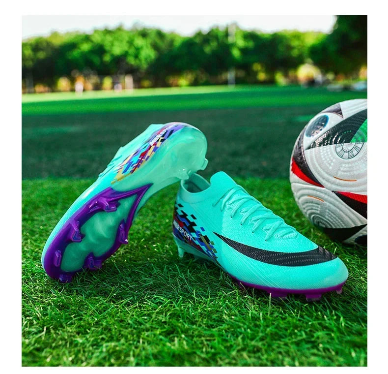 New Men Football Boots Ultralight Soccer Shoes Sport Outdoor Match Unisex Non-Slip Cleats Adult Comfortable Grass High-quality