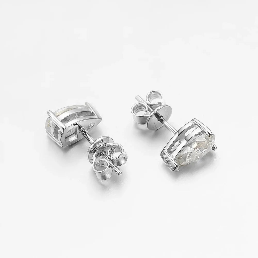 100% 925 Sterling Silver 7*10mm Water Drop High Carbon Diamond Stud Earrings For Women Exquisite Party Fine Jewelry Gifts